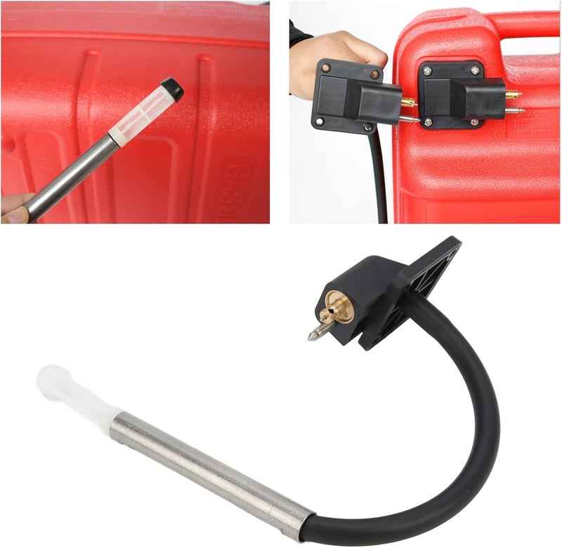 Camrusic Boat Fuel Tank Connector Fitting Plastic and Metal Marine Fuel Tank Connector Portable 12L 24L Boat Outboard Engine Accessory - Image 2